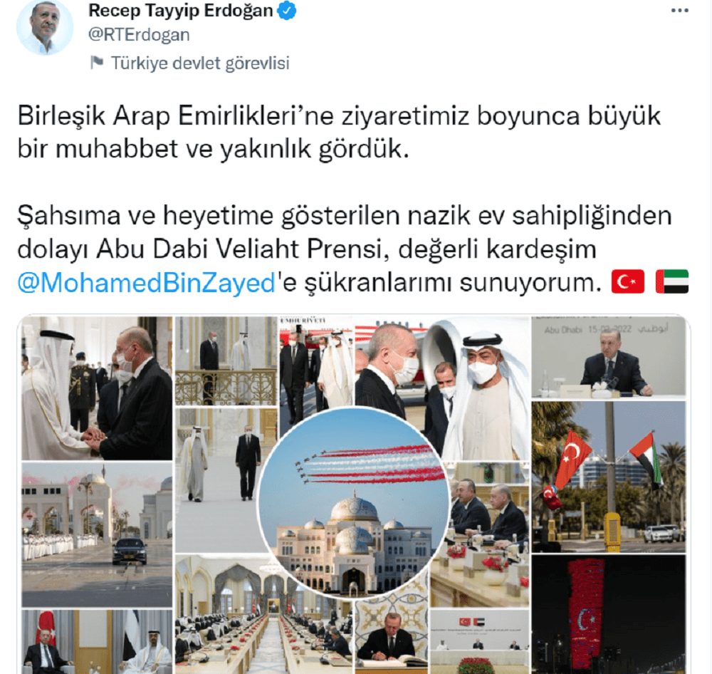 Cumhurbaşkanı Erdoğan BAE Ziyareti Değerlendirme