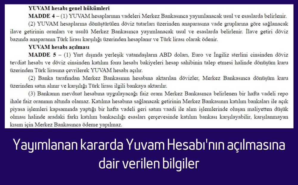 TCMB Yuvam Hesabı Açılma Bilgileri TCMB Yuvam Hesabı Açılma Bilgileri