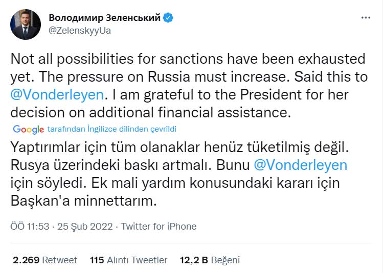 Ukrayna Başkanı Açıklama Ukrayna Başkanı Açıklama