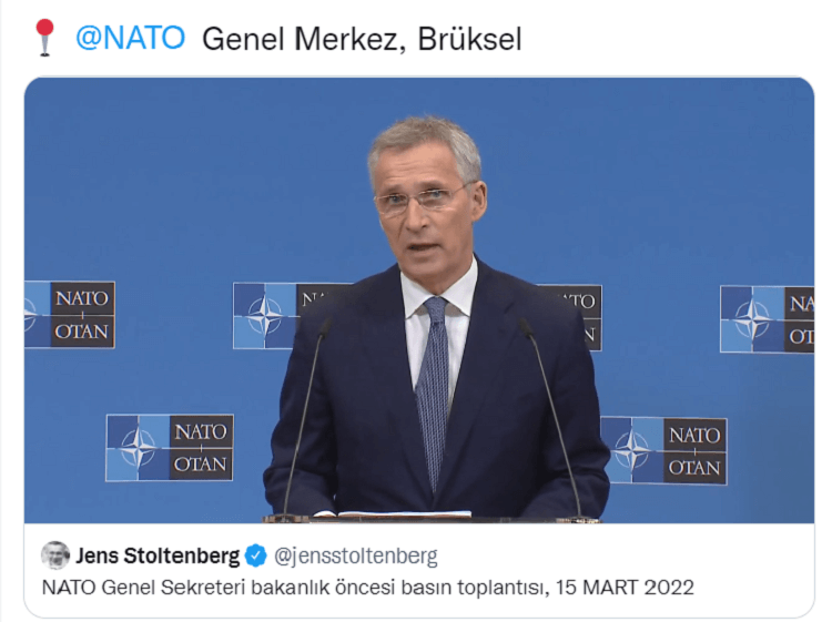 NATO Genel Sekreteri Jens Stoltenberg Çin Açıklaması
