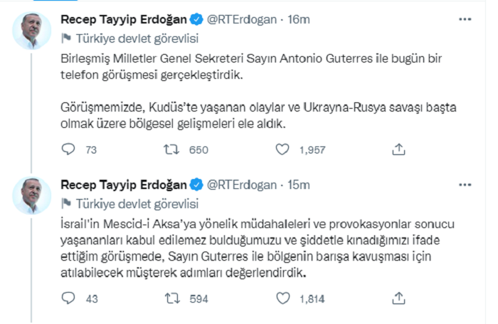 Erdoğan Kudüs Açıklaması