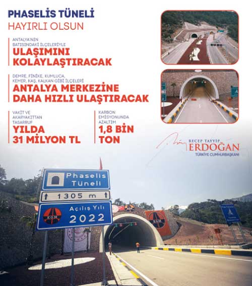 Erdoğan Phaselis Tüneli Açıklaması