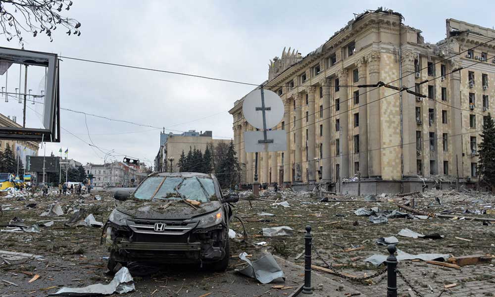 Rusya Harkov’u Bombaladı: Ölü ve Yaralılar Var