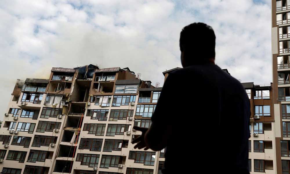 Rusya Yeniden Kiev’i Hedef Alırken Saldırılar Yangına Neden Oldu