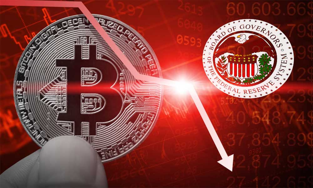 Bitcoin Fed’in Agresif Olmaya Devam Edeceği Beklentisiyle Düşüyor