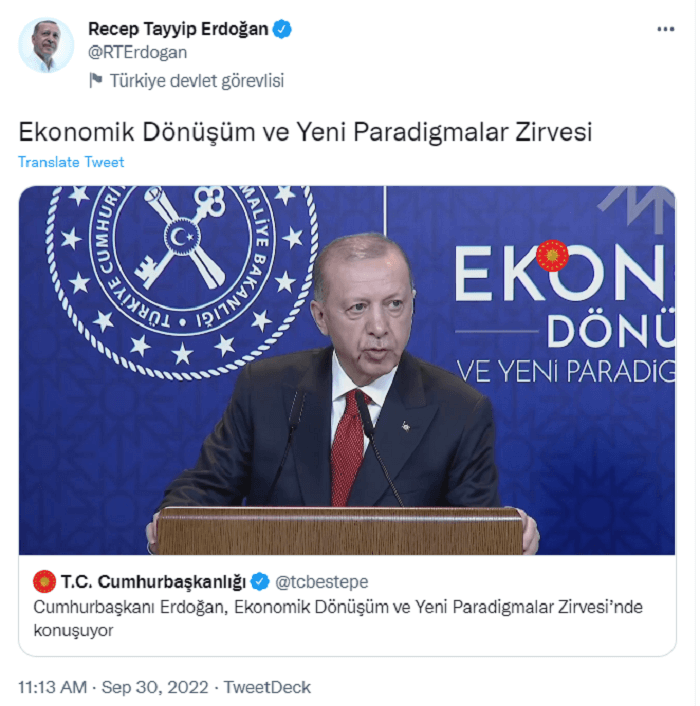 Erdoğan, Ekonomik Dönüşüm ve Yeni Paradigmalar Zirvesi