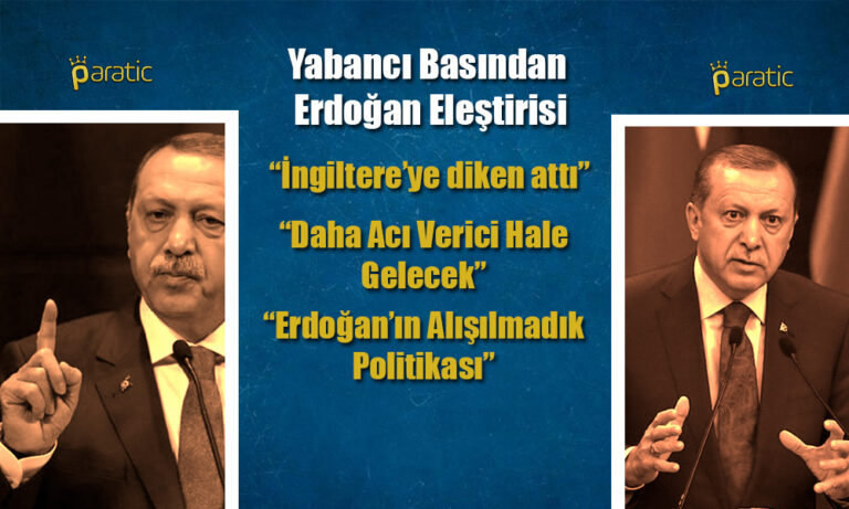 Erdoğan’ın Sözleri Yabancı Basında Gündem Oldu