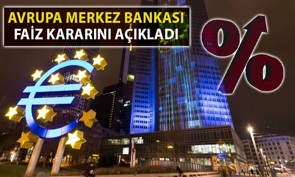 Avrupa Merkez Bankası Faize Devam Dedi: Agresif Politika Sürüyor