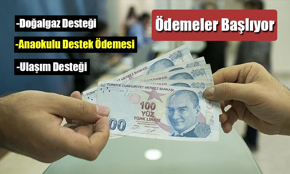 Milyonları İlgilendiren Destek Ödemeleri Başlıyor!