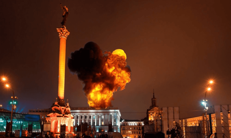 Ukrayna’nın Başkenti Kiev’de 3 Büyük Patlama!