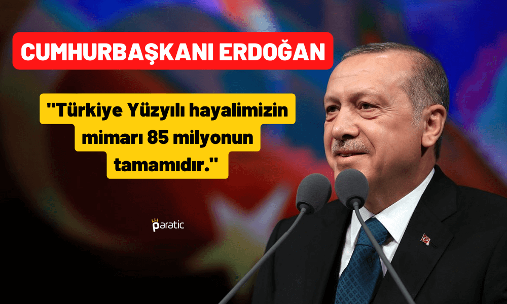 Erdoğan 2 Bin Köy Yaşam Merkezinin Açılış Töreninde Konuştu