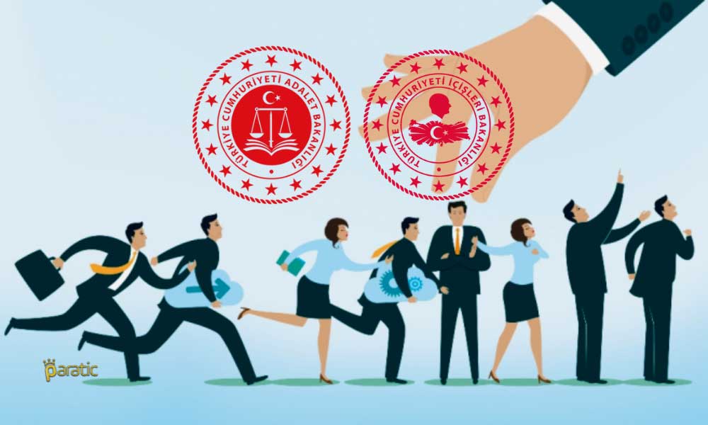 Adalet Bakanlığı 406 ve İçişleri Bakanlığı 50 Kişi İstihdam Edecek
