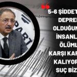 Ak Partili Özhaseki’den Deprem Açıklaması: “Suç Bizde”