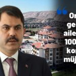 Bakan Kurum Orta Gelirli Ailelere Müjdeyi Verdi!