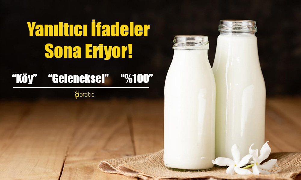 Bakanlık: Süt Ürünlerine Artık Bu İfadeler Yazılmayacak