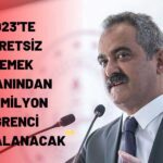 Özer: Ücretsiz Yemek Programının Kapsamını Sürekli Artıracağız