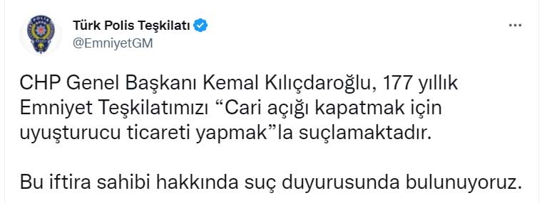 Türk Polis Teşkilatı Twitter