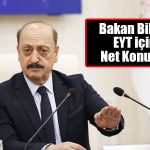 Bakan Bilgin EYT için Net Konuştu: Bu Hafta Açıklanacak
