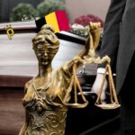 Belçika’da Hukukun Öldüğünü Savunan Avukatlardan Cenaze Töreni