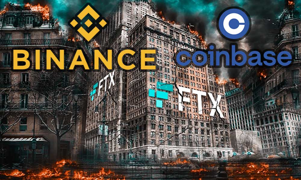 FTX Çöküşü Binance ve Coinbase’e Yaradı: Pazar Payları Artıyor