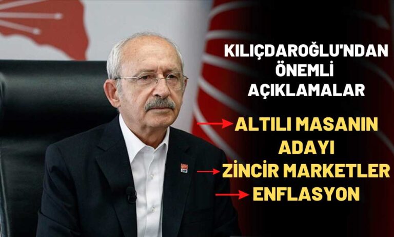 Kılıçdaroğlu ‘Altılı Masanın Cumhurbaşkanı Adayı’ Sorusunu Yanıtladı!