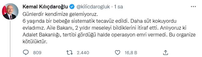Twitter Kemal Kılıçdaroğlu