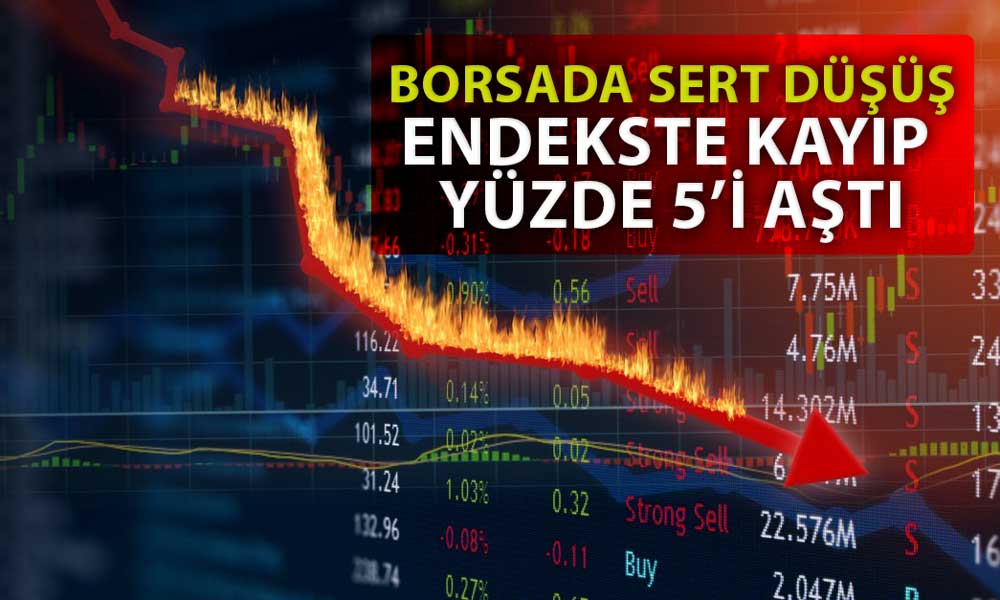 Borsada Güne Sert Düşüşle Başladı: Endekste Kayıp Yüzde 5’i Aştı