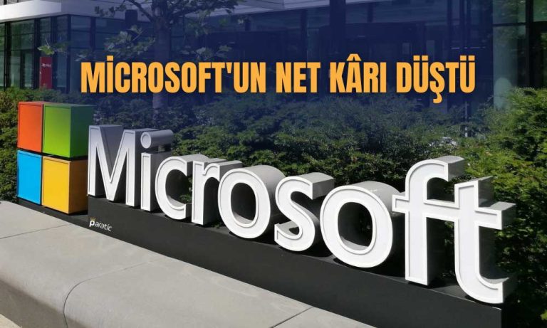Teknoloji Şirketi Microsoft’un Net Kârı Düştü