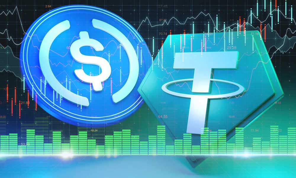 USDC, FTX Çöküşü Sonrası Transfer Hacmi ile Rakibi Tether’i 5’e Katladı