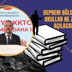 Bakan Özer Deprem Bölgesindeki Okullar için Tarih Verdi