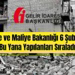 Gelir İdaresi Başkanlığı Deprem Bölgesi Çalışmalarını Sıraladı