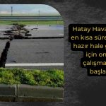 Hatay Havalimanı’nda Onarım Çalışmaları Başladı