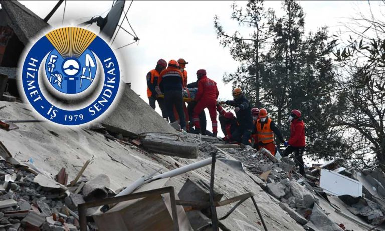 Hizmet-İş Sendikası Deprem Bölgesine 3 Milyon Lira Bağışlayacak
