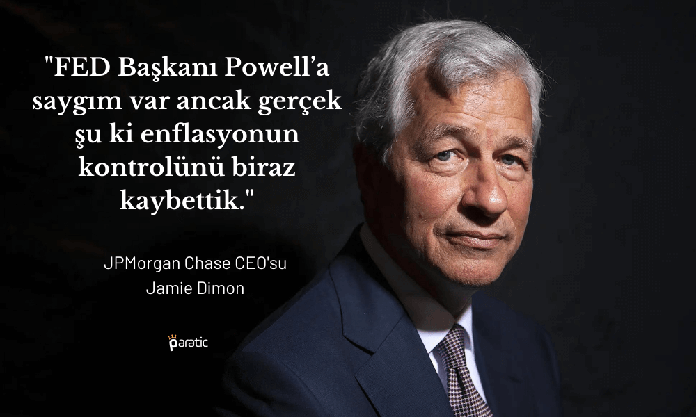 JPMorgan: Ekonomi İyi Ama Enflasyon Kontrolünü Kaybettik