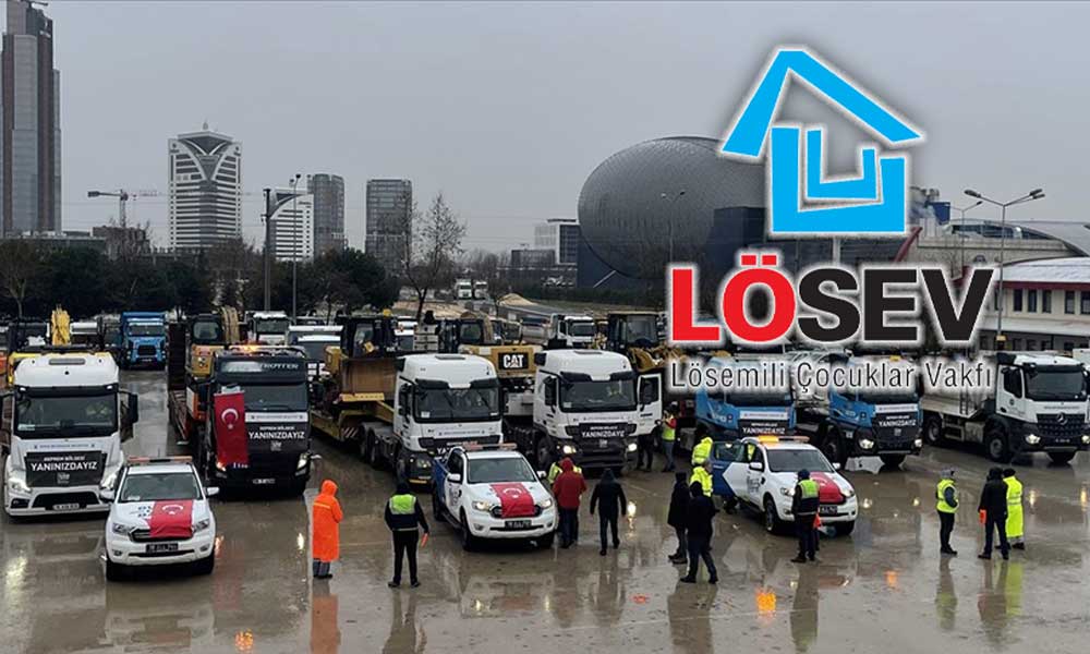LÖSEV Deprem Bölgesine 10 Tırlık Yardımın Ulaştığını Duyurdu