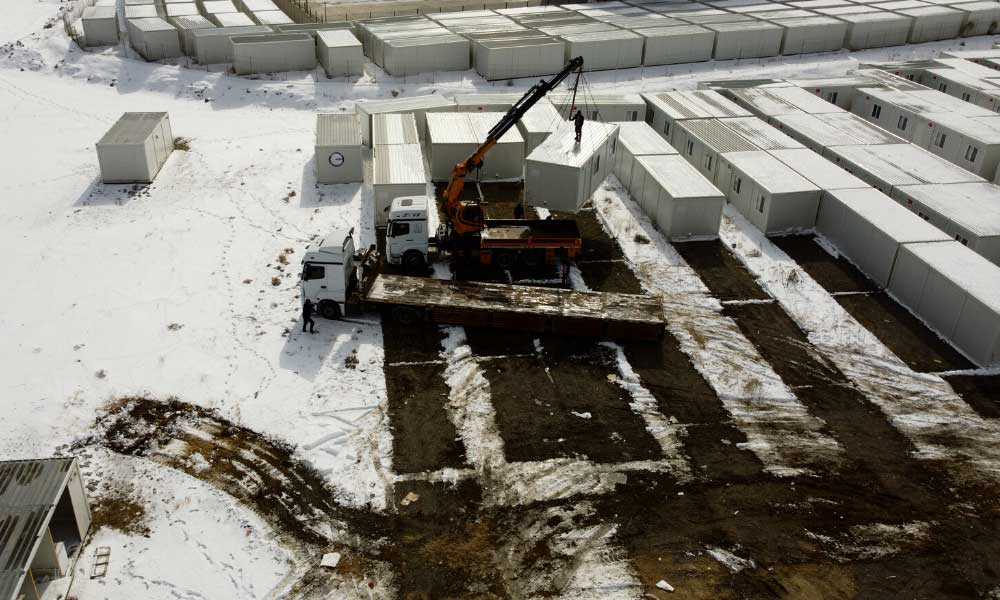 Maraşlı Depremzedeler için 15 Bin Konteyner Kuruluyor