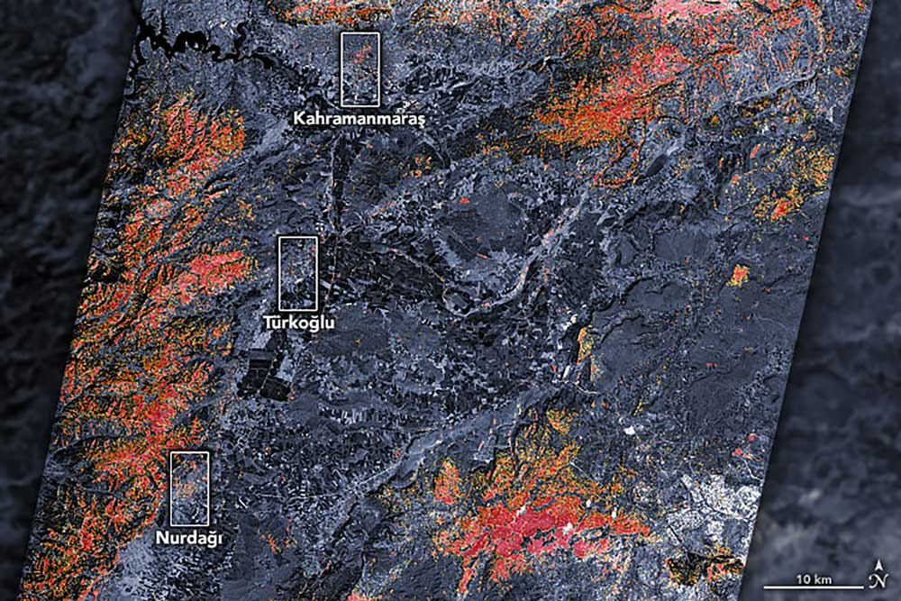 NASA deprem haritası 