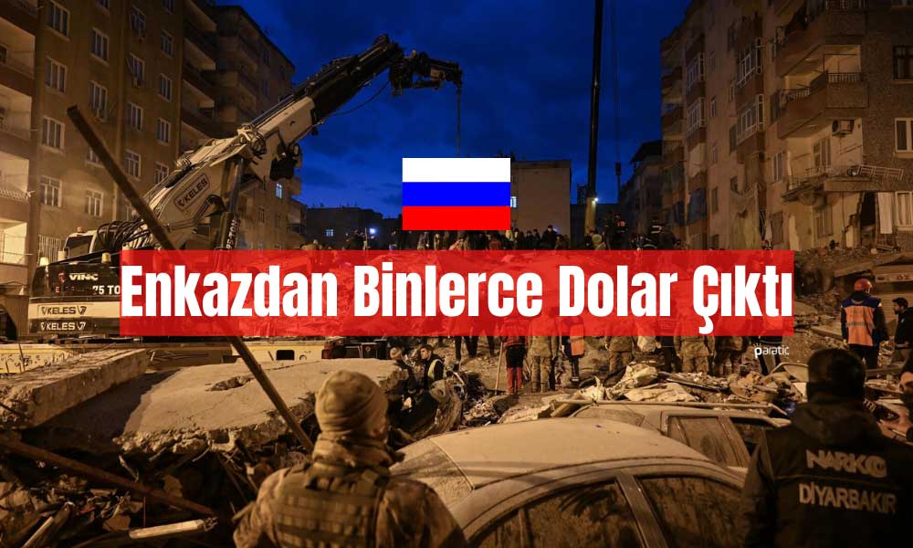 Rus Ekip Enkazdan Binlerce Dolar Çıkardı