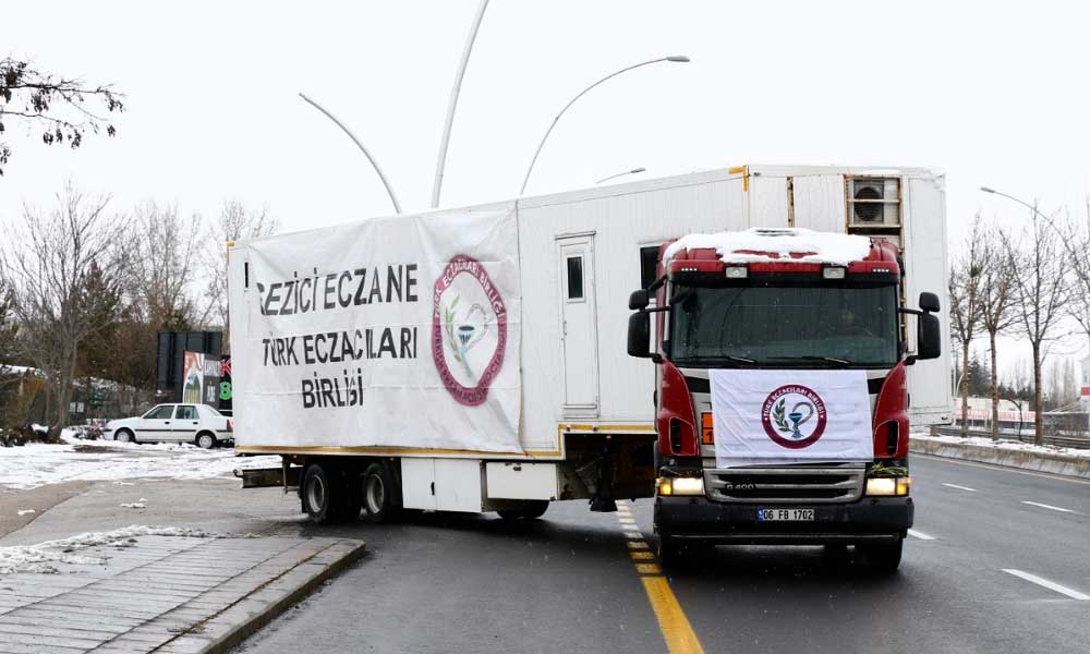 TEB: Deprem Bölgelerinde Seyyar Eczanelerin Sayısı Artırıldı