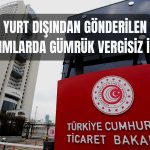 Ticaret Bakanlığı Uluslararası Yardımları Vergiden Muaf Tuttu