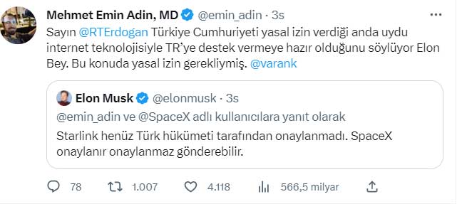 Mehmet Emin Adin Twitter Açıklama