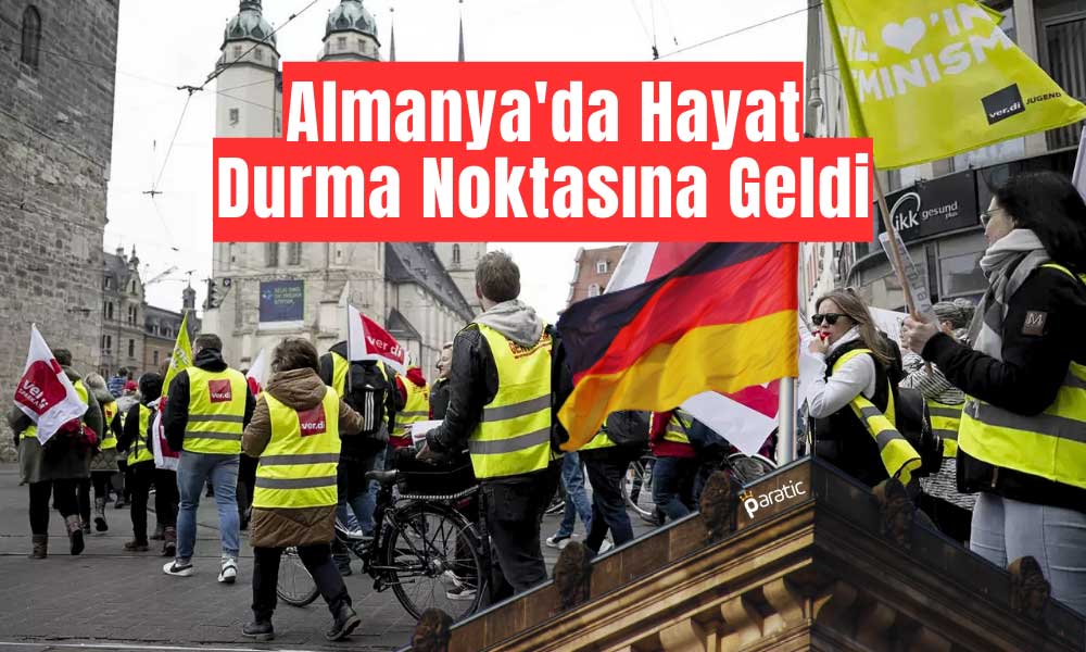Almanya’da Enflasyon Ulaşım Sektörünü Greve Sürükledi