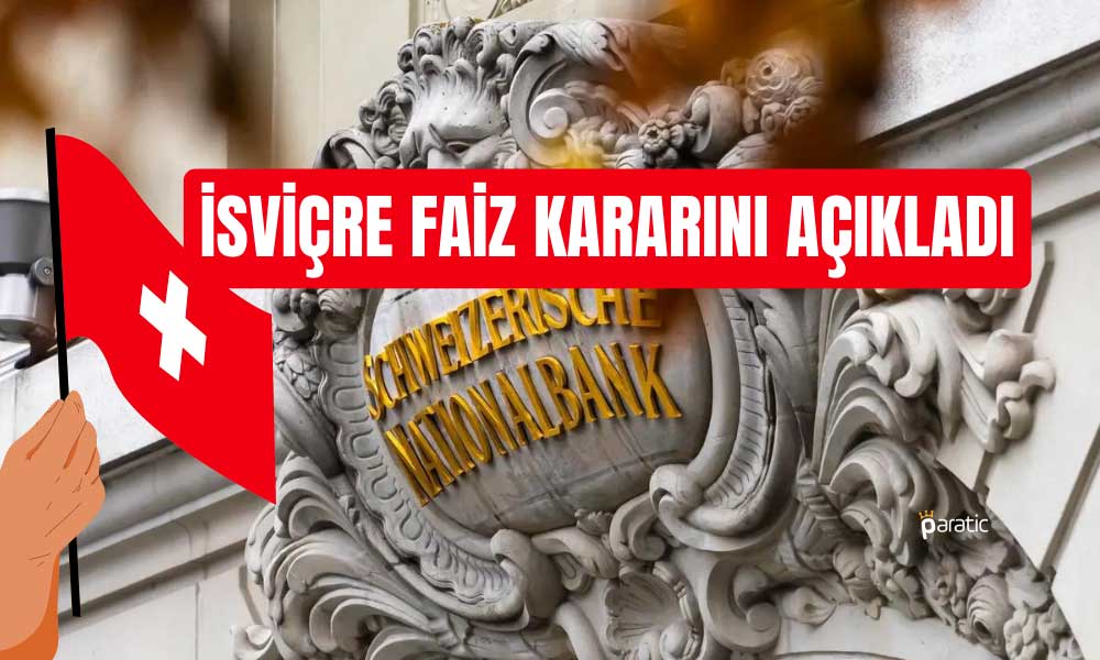 Credit Suisse Krizine İsviçre Merkez Bankası’ndan Faiz Hamlesi