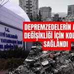 Depremzedelerin Adres Değişikliğine Yeni İmkan