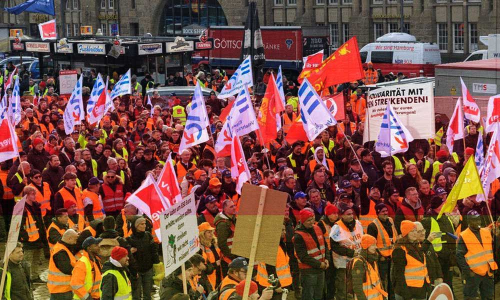 Almanya Hükümeti Kamu İşçilerinin Maaşı için Sendikalarla Anlaştı