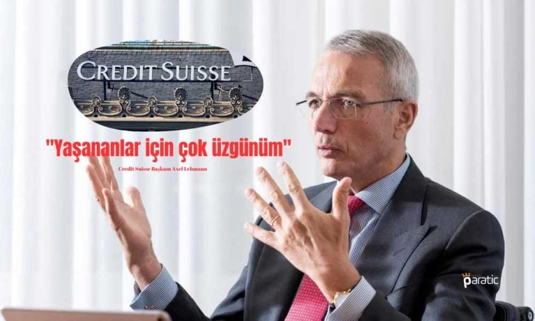 Credit Suisse Başkanı Lehmann Özür Diledi!