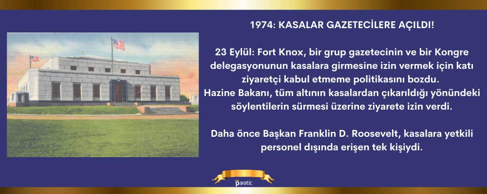 Ford Knox’ta bulunan altın miktarı!
