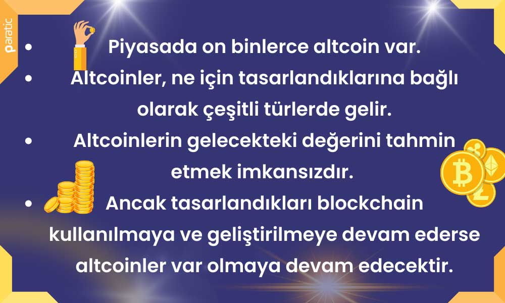 Altcoin Kilit Bilgiler