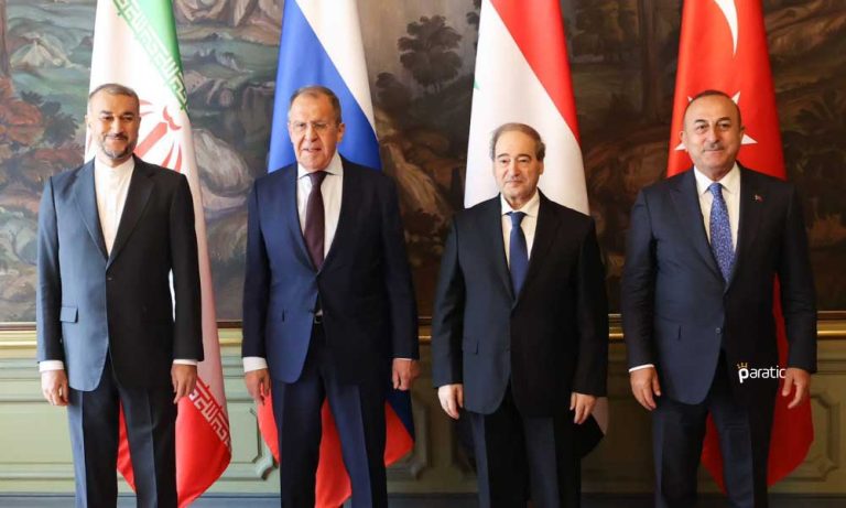 Çavuşoğlu: Dörtlü Toplantıda Suriye’nin Toprak Bütünlüğü Vurgulandı