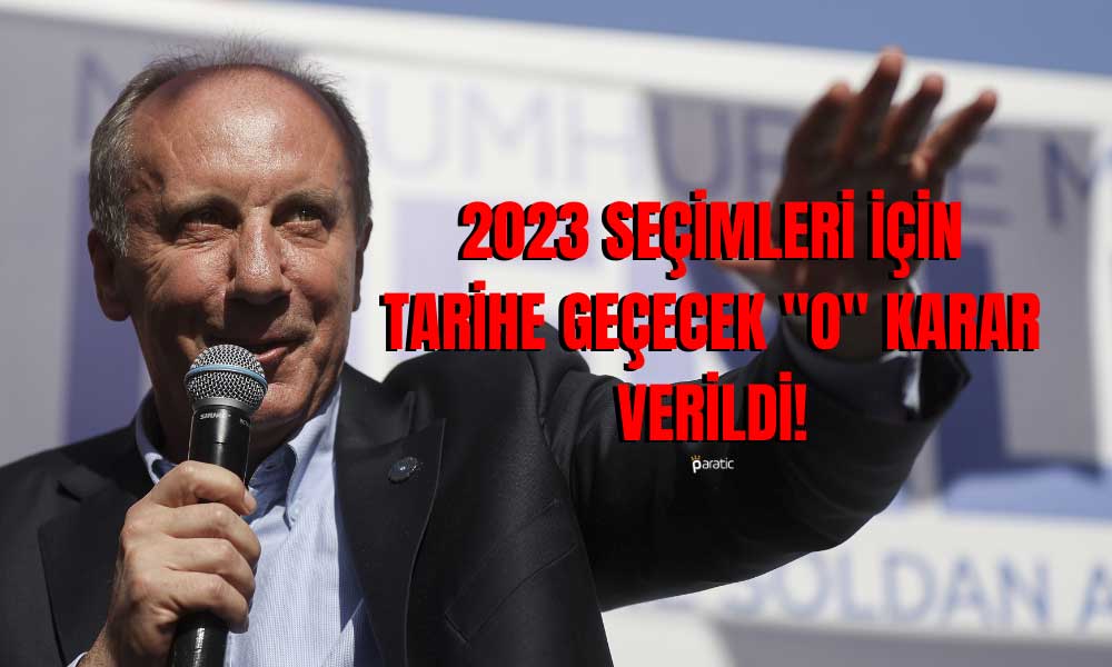 Muharrem İnce, Cumhurbaşkanı Adaylığından Çekildi!